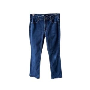 Old Navy Jeans Pants Wow Boot Cut Mid Rise Dark Wash Blue Denim Streetwear 8